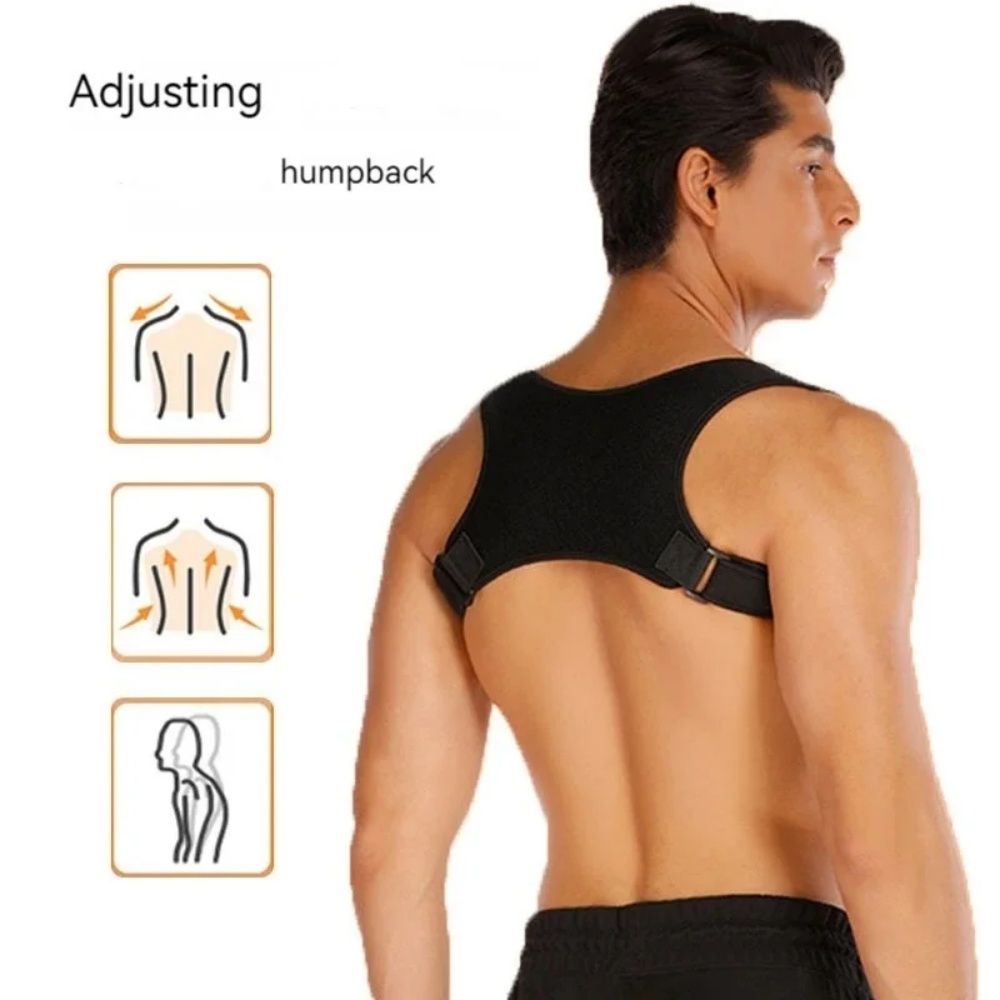 Posture Corrector Back - ユニセックス通気性背中姿勢矯正ベルト猫背防止座姿勢整形補助のための正しい体の調整