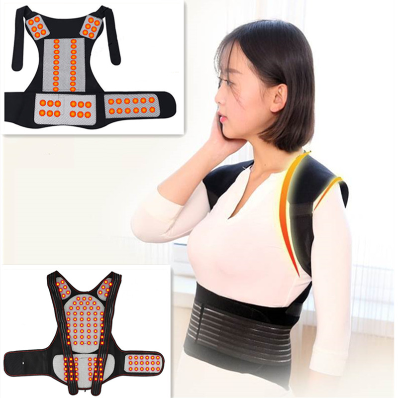 Posture Corrector Back - 痛みを和らげるための磁気療法ベスト,背中の姿勢矯正,脊椎の矯正,健康
