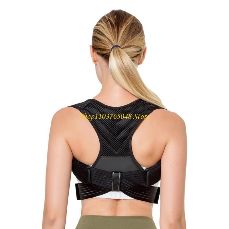 Posture Corrector Back - R53E 姿勢に合わせて調整されたアッパーバックブレース せむし背中のサポートで痛みを軽減