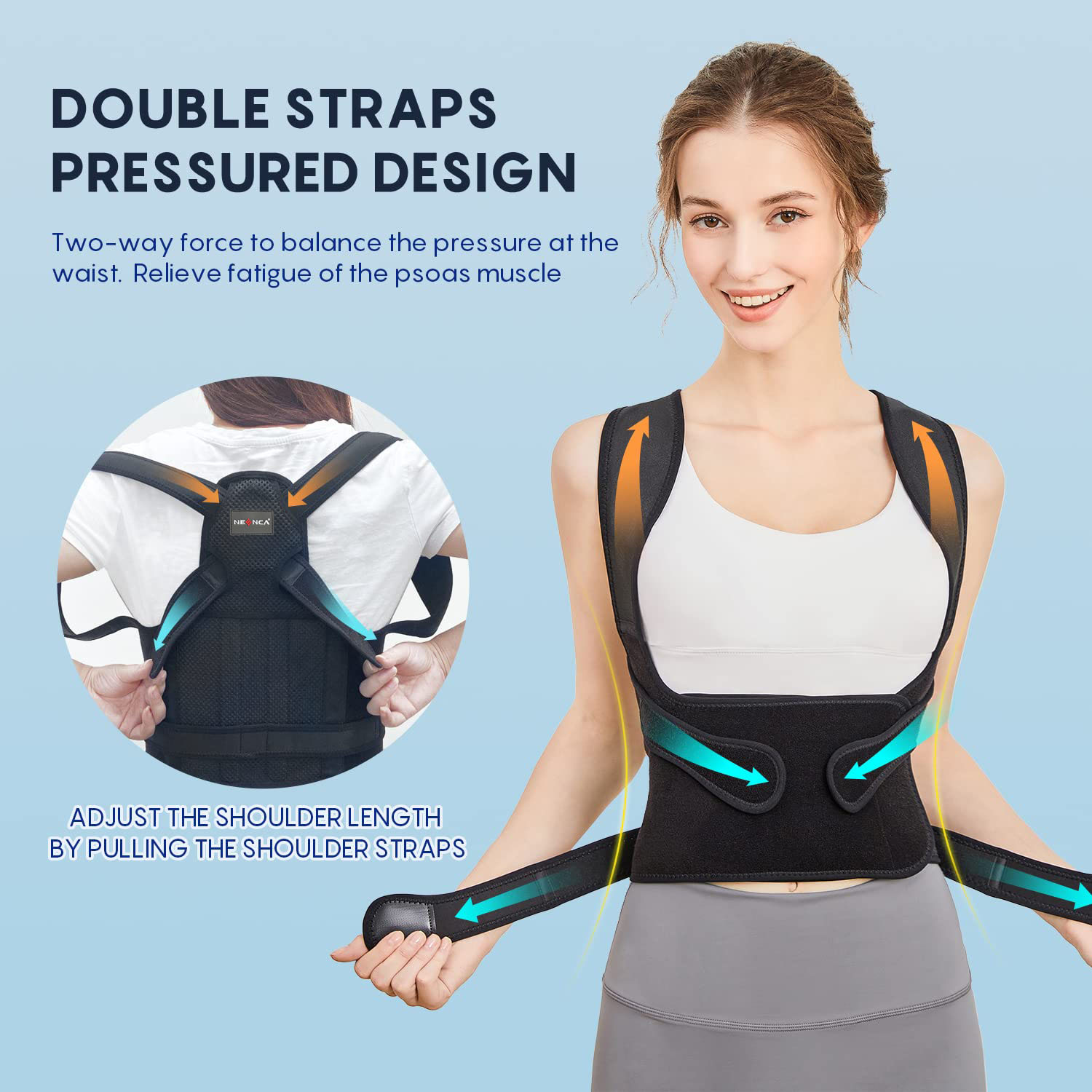 脊柱側弯症の姿勢矯正器、バックブレース、ストレートナー、後弯 - Posture Corrector Back のレビューと価格