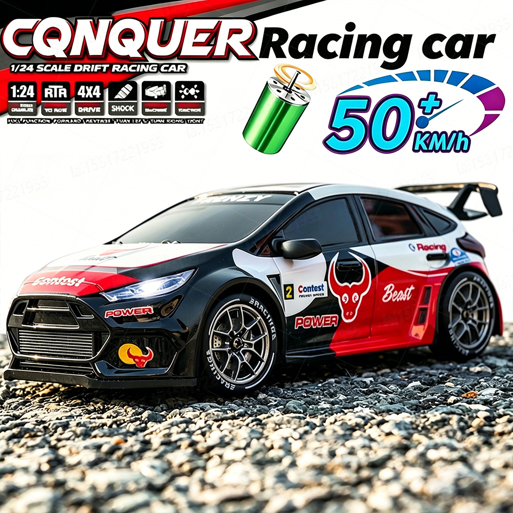 1:24スケール、4WD、最高速度50km/hのRCカー。ス - Victor Racket Jetspeed のレビューと価格
