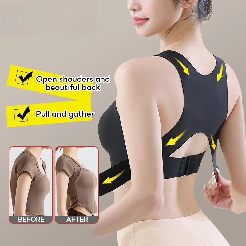 女性用ワイヤレス姿勢矯正ブラ シームレスプッシュアップブラレ - Posture Corrector Back のレビューと価格