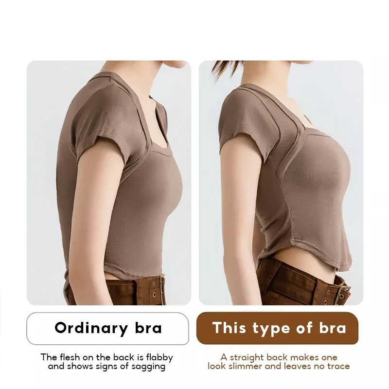 女性用ワイヤレス姿勢矯正ブラ シームレスプッシュアップブラレ - Posture Corrector Back のレビューと価格