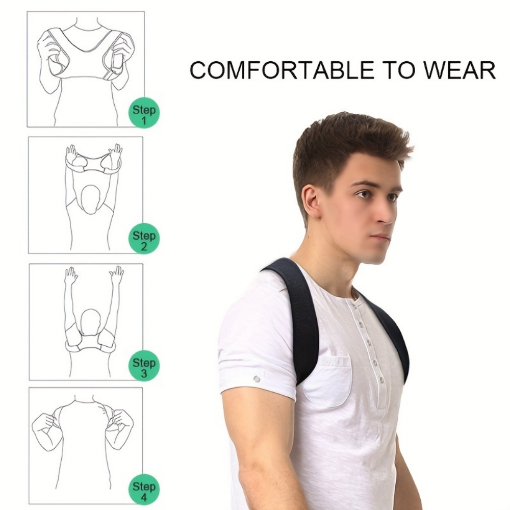 ユニセックス通気性背中姿勢矯正ベルト猫背防止座姿勢整形補助の - Posture Corrector Back のレビューと価格