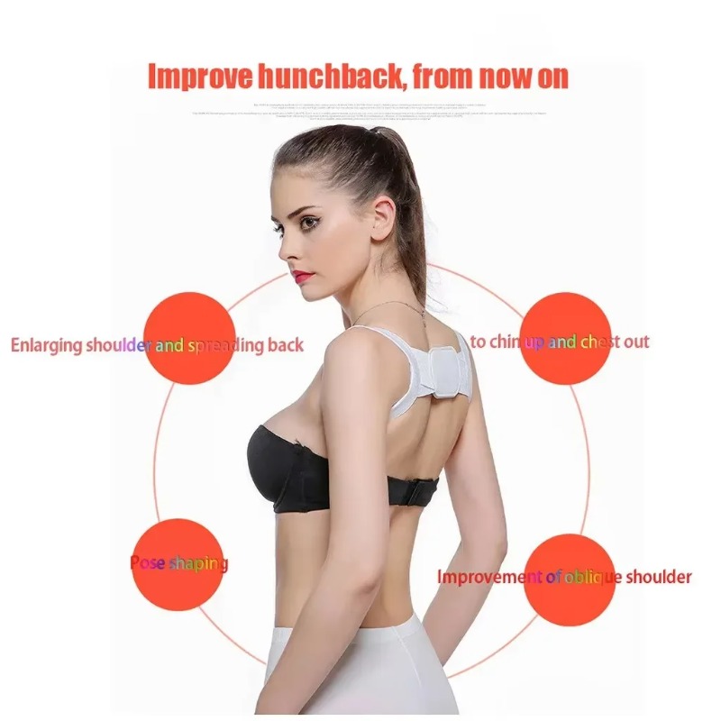 調整可能な姿勢矯正器、目に見えない背筋矯正、男性女性用健康ケ - Posture Corrector Back のレビューと価格