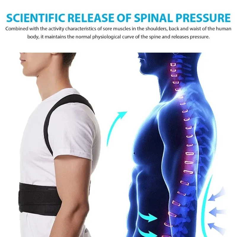 1つの強化ベルト付き腰椎姿勢矯正ベスト、調節可能な背中サポー - Posture Corrector Back のレビューと価格