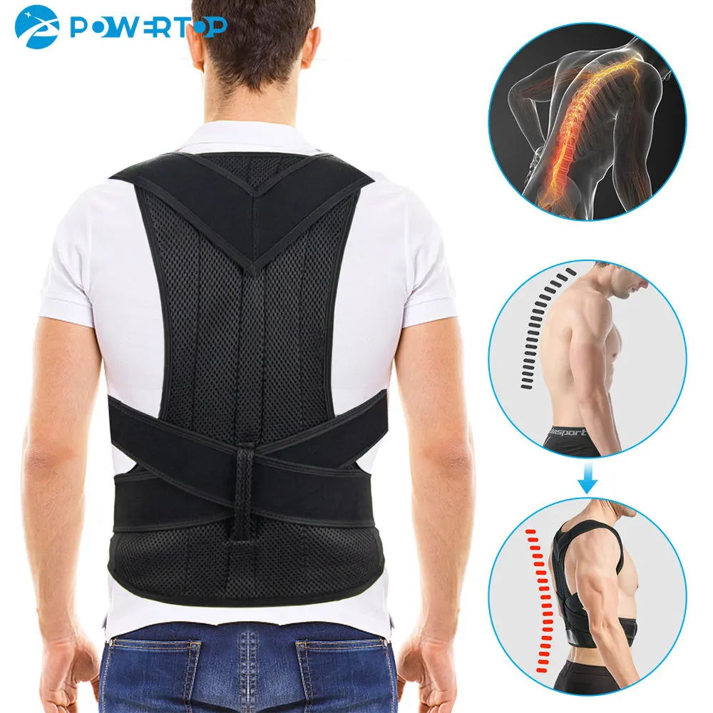 強化ランバーコラム姿勢補正ベスト、調整可能なバックサポートス - Posture Corrector Back のレビューと価格