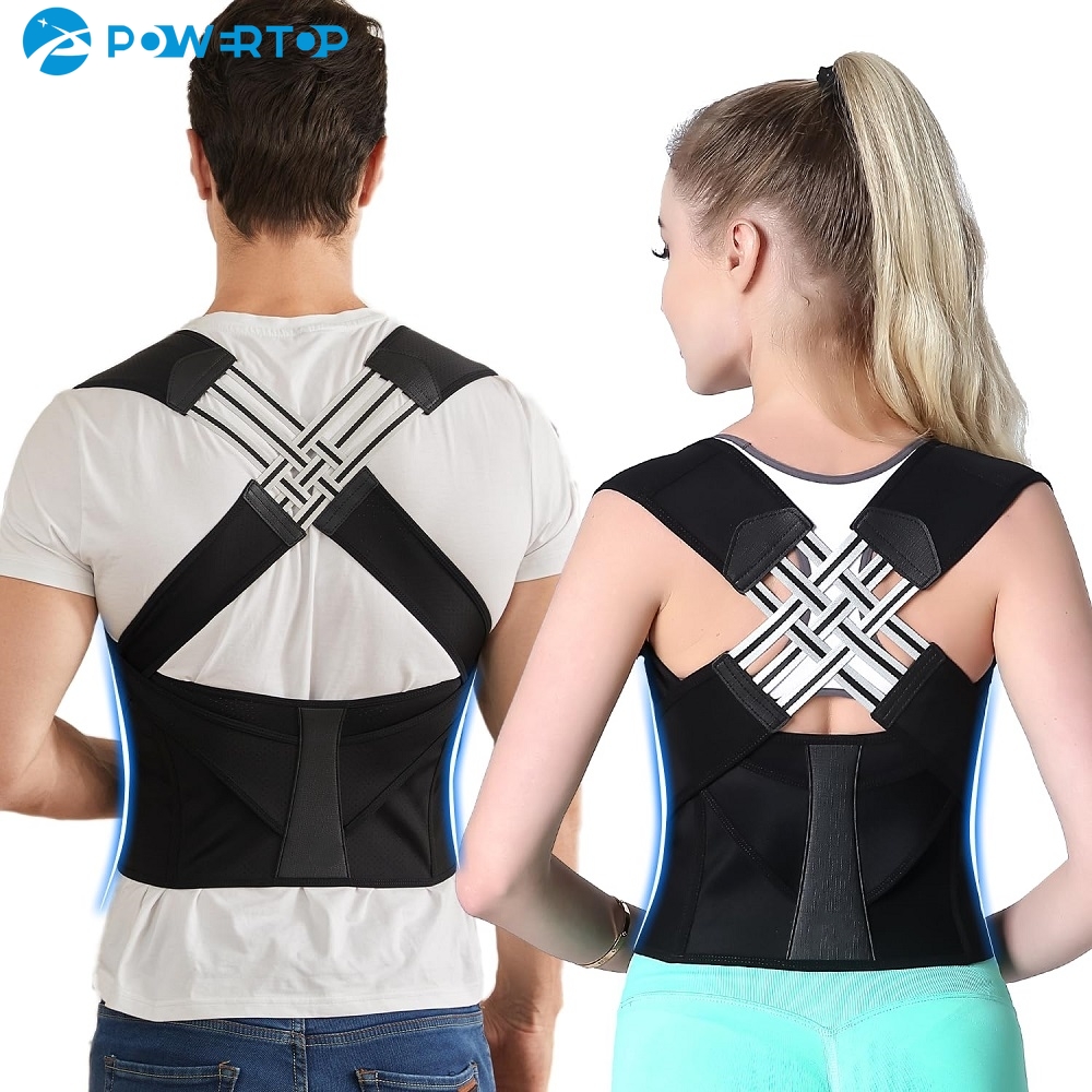 バックブレース姿勢矯正器 女性と男性用、肩矯正器 調節可能な - Posture Corrector Back のレビューと価格