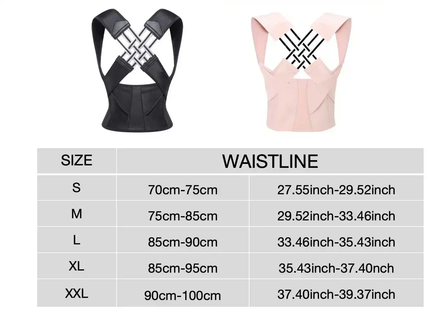 バックブレース姿勢矯正器 女性と男性用、肩矯正器 調節可能な - Posture Corrector Back のレビューと価格