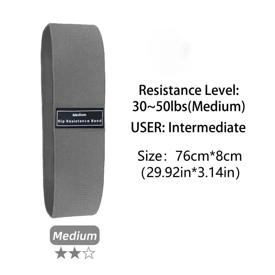 ファブリック抵抗ヒップブーティーバンド臀部太もも弾性トレーニ - Yoga Fitness Resistance Band のレビューと価格